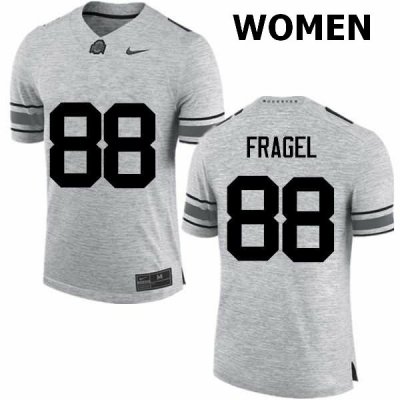 Women's Ohio State Buckeyes #88 Reid Fragel Gray Nike NCAA College Football Jersey Outlet NOT1744PS